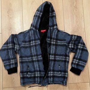 MOHAIR HOODED WORK JACKET